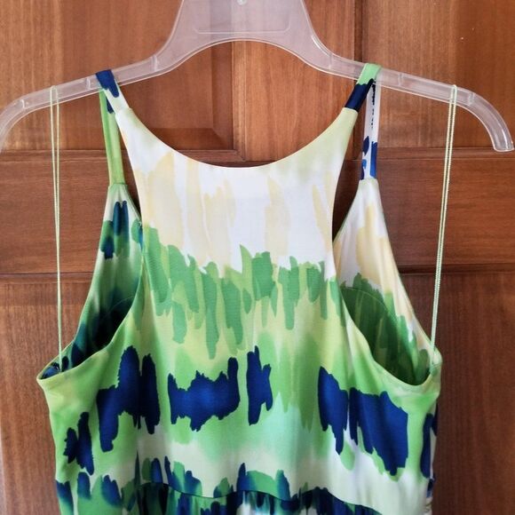 Dressbarn Racerback TieDye Midi Maxi Tank Dress Skinny Strap - Great Color Combo - Picture 4 of 15